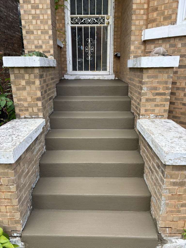 Front step rebuild, stage 10 of 12 — Chicago, IL