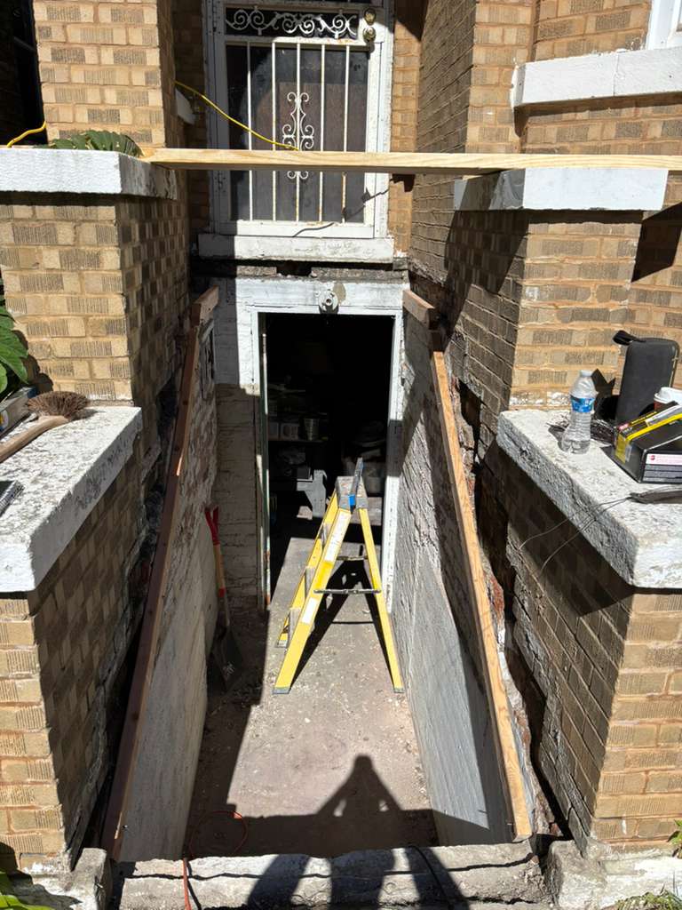 Front step rebuild, stage 5 of 12 — Chicago, IL