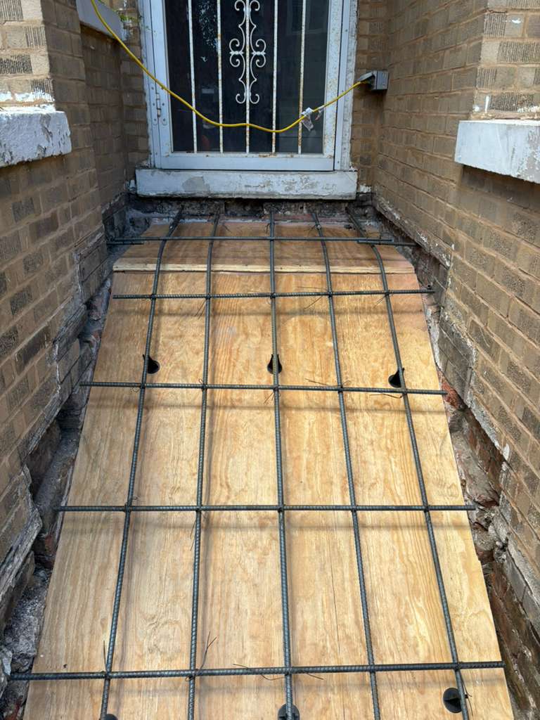 Front step rebuild, stage 6 of 12 — Chicago, IL