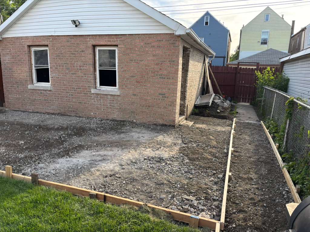 Stamped patio installation, stage 5 — Chicago, IL