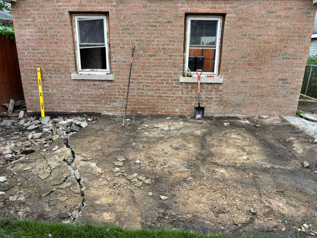 Stamped patio installation, stage 4 — Chicago, IL