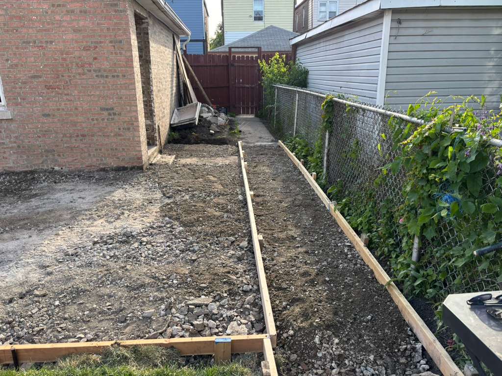 Stamped patio installation, stage 3 — Chicago, IL