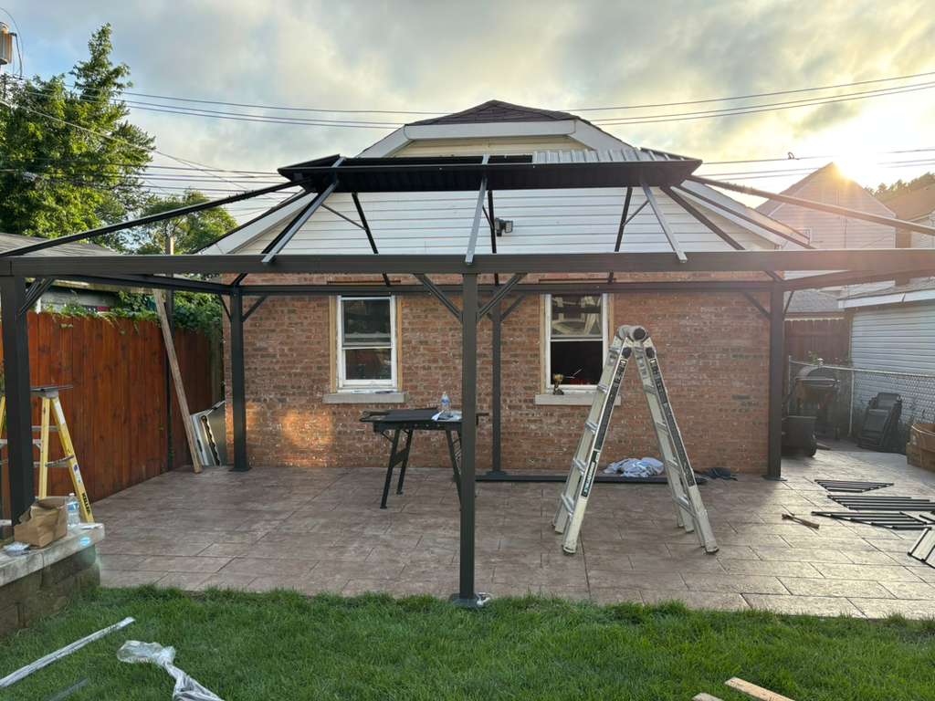 Stamped patio installation, stage 11 — Chicago, IL