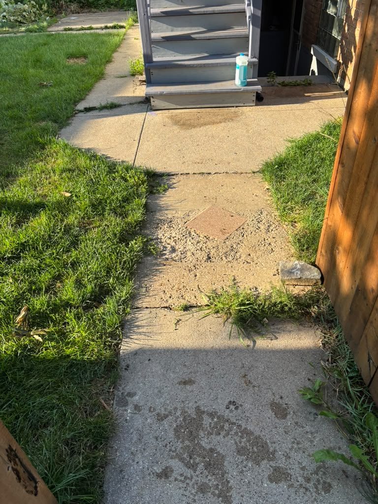 Backyard walkway build, stage 2 of 12 — Chicago, IL