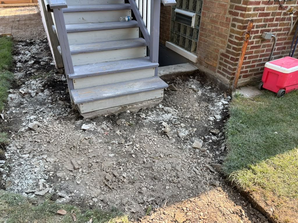 Backyard walkway build, stage 4 of 12 — Chicago, IL