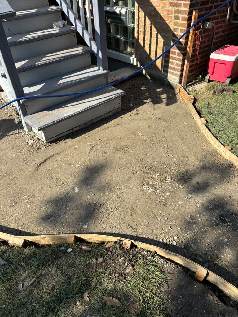Backyard walkway build, stage 5 of 12 — Chicago, IL