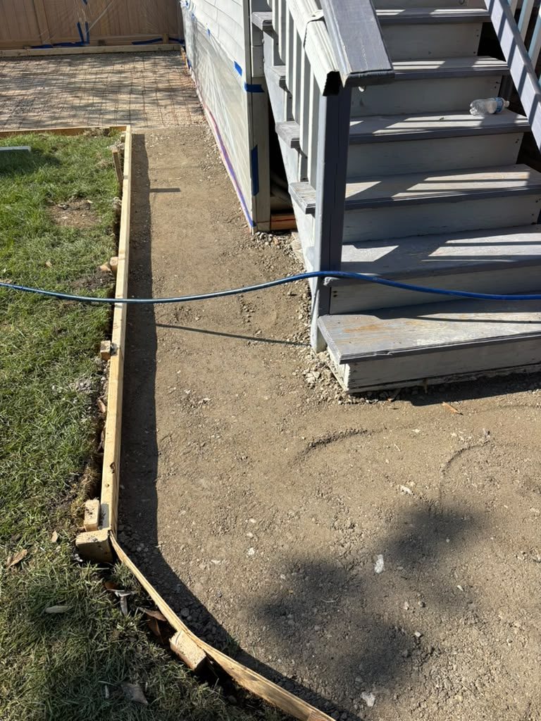 Backyard walkway build, stage 6 of 12 — Chicago, IL