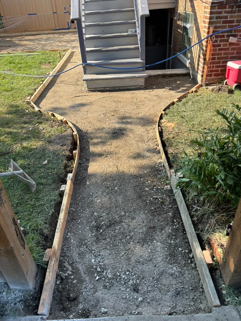 Backyard walkway build, stage 7 of 12 — Chicago, IL
