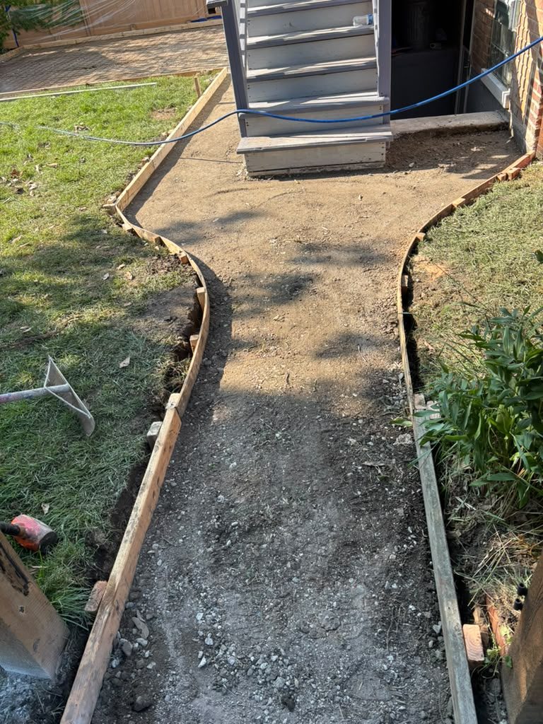 Backyard walkway build, stage 8 of 12 — Chicago, IL